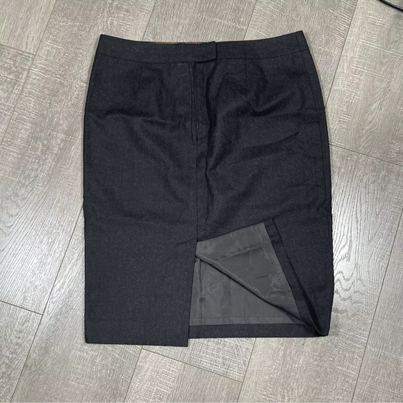 TORY BURCH Wool Skirt Pencil size 8 Grey New without tags - Picture 7 of 7